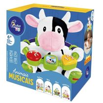 Pelucia Vaquinha Musical Interativa 15CM Fenix BABY - 752VC