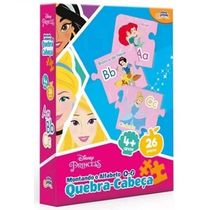 QUEBRA-CABEÇA 26 Peças Montando o Alfabeto de a a Z Princesa Toyster 8042