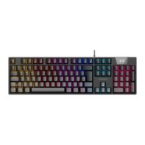 Teclado Gamer Mecânico Royal Score, Full Size, Blue Switch, ABNT2, RGB Preto Warrior - TC313 TC313