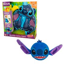 Kit Stitch Disney Mochila Lança Água E Squishy Mallow Pelúcia