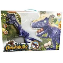 Dinossauro com com Som e LUZ Roxo DM TOYS DMT5847