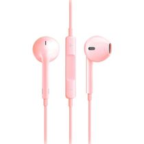 Fone de Ouvido INTRA Auricular com Microfone OEX Colormood FN204 Rosa Metalizado