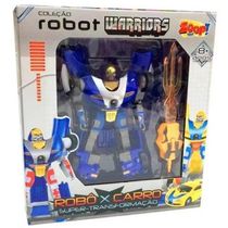 Boneco Coleçao Robot Warriors AZUL ZP00172