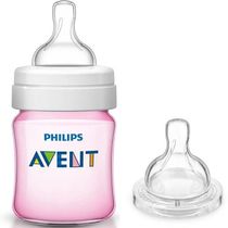 Mamadeira ANTI-COLIC 125ML Rosa + Bico Nº2 Philips AVENT SCD809/24