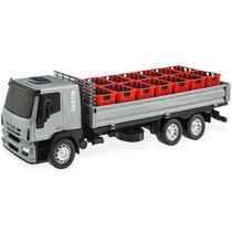 Caminhao Iveco Tector Dropside Cinza Usual Brinquedos 341