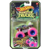 Hot Wheels Monster TRUCKS GLOW Brilha NO Escuro Rodger Dodger Mattel HCB50