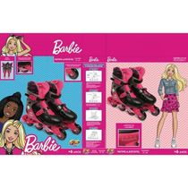 Patins Ajustavel Barbie G2 37 a 40 sem Acessorios FUN