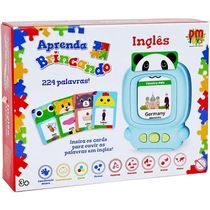 Aprenda Brincando INGLES 224 Palavras Azul DM TOYS