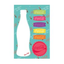 Bloco de Notas C/ Adesivo Coca-Cola Contour Bottle