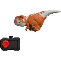 Jurassic World - Dinossauro com Controle - Atrociraptor Laranja e Branco Gyn42