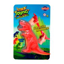 Brinquedo Dinossauro de esticar vermelho Toyng