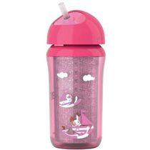 Copo Termico Rosa com Canudo 260ML Philips AVENT SCF766/00