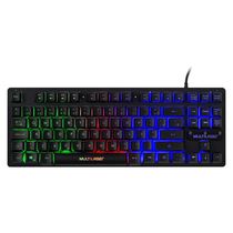 Teclado Gamer De Membrana Tkl Led Rainbow Multilaser - TC261OUT [Reembalado] TC261OUT