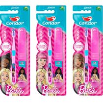 ESCOVA DE DENTE + ESTOJO BARBIE JUNIOR MACIA 3160-0 - CONDOR