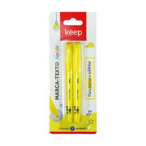 Marca Texto Amarelo Blister 2 Unidades Keep - MR068 MR068