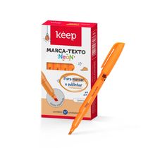 Marca Texto Laranja Caixa c/ 12 Unidades Keep - MR066OUT [Reembalado] MR066OUT