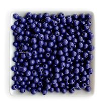 Miçanga Bola Azul Marinho 6mm - 375 pçs