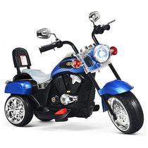 Moto Elétrica Infantil HONEY JOY a Bateria 6V 3 Rodas com Sons e Luzes, Idade Rec 3 a 5 Anos, Vermelha