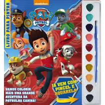 Patrulha Canina Livro para Pintar com Aquarela