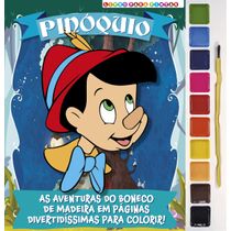 Pinóquio Livro para Pintar com Aquarela