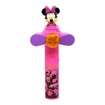 Brinquedo Ventilador Portátil De Mão Minnie Em Formato De Avião Com Iluminação Toyng