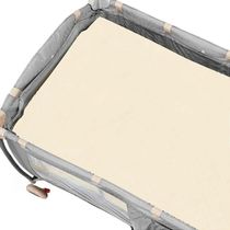 Lençol De Berço Desmontável Liso Creme 1,0M X 80Cm X 5Cm