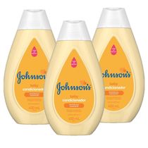 Kit 3 Condicionadores Johnson's Baby de Glicerina 400ml