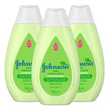 KIT 3 Condicionador Cabelos Claros Johnson's Baby 200ml