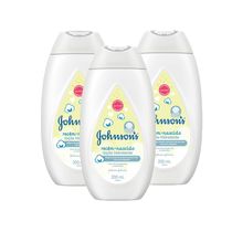 Kit 3 Hidratantes Corporal Recém-Nascido Johnson's Baby 200ml