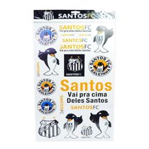 Cartela de Adesivos do Santos Oficial