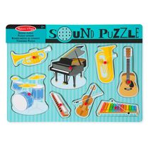 Quebra Cabeça Sonoro - Instrumentos - Madeira - Melissa e Doug - New Toys