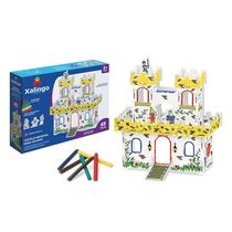 Playset Castelo Medieval 3D para Colorir - Xalingo