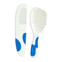 Pente e Escova para Cabelo Soft Touch Azul Multikids Baby - BB156 BB156