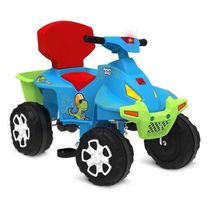 Quadriciclo Passeio Smart Quad Pedal Azul De Dinossauro