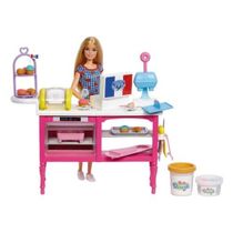 Boneca Barbie Confeitaria Divertida Com Massinha Donult Fofo