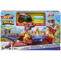 HOT WHEELS MONSTER TRUCKS ESTACAO DE EXPLOSA HFB12  -   Mattel