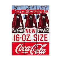 Placa Coca-cola Six Bottle Azul - Uban