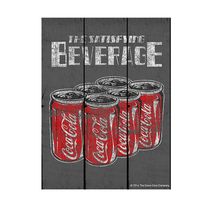 Placa Coca-cola Six Packs Cans Cinza - Urban