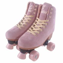 Patins Roller Califórnia 4 Rodas Ajustáveis Rosa Tam.35 a 38 - Fenix