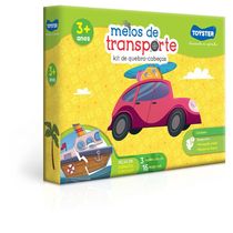 Kit  3 quebras-cabeças Meios de Transporte - Toyster