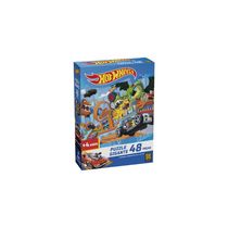 Puzzle Gigante 48 Peças Hot Wheels - Grow