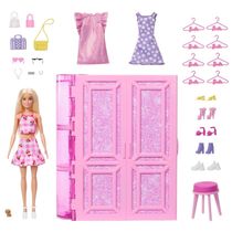 Barbie Armário dos Sonhos com Acessórios e Boneca - Mattel