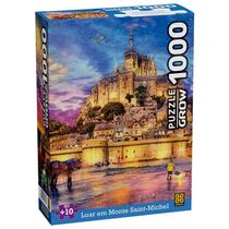 Puzzle 1000 Peças Luar em Monte Saint-Michel - Grow