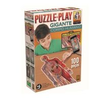 Puzzle Play Gigante Corpo Humano 100 Peças - Grow