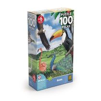 Quebra-cabeça Aves 100 Peças - Grow