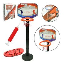 Cesta De Basquete Infantil Com Pedestal Bola E Bomba 97 Cm