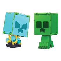 Boneco Minecraft 2 Em 1 Flippin Creeper E Creeper Carregado