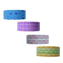 Fita Adesiva Washi Tape Pastel Estampada