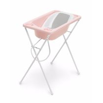 Banheira para Bebê Plástica Acqua Trio Galzerano Rosa Pérola