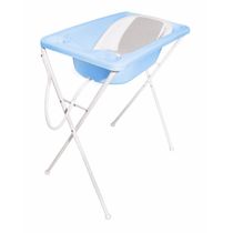 Banheira para Bebê Plástica Acqua Trio Galzerano Azul Pastel